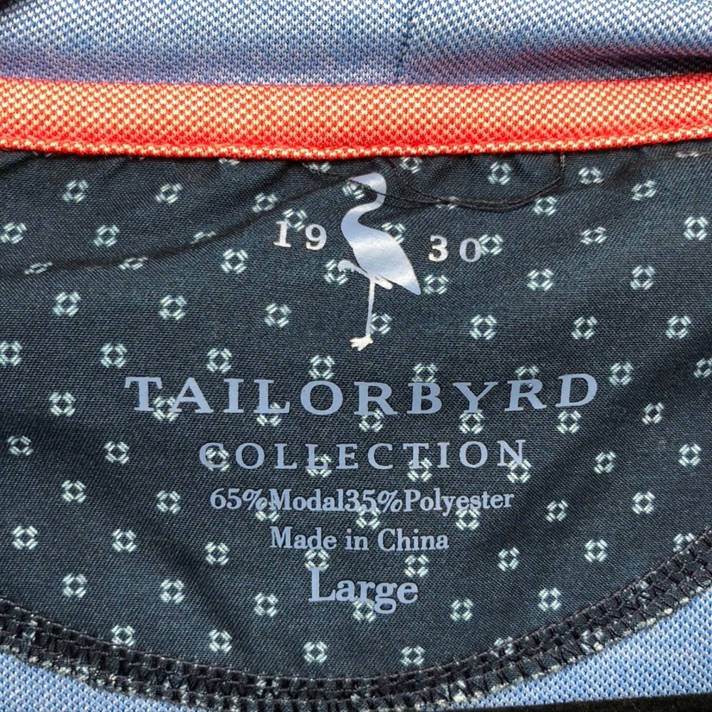 TailorByrd Hoodie Mens Large Adult Blue Modal Blend Long Sleeve Pullover Logo - Picture 5 of 10